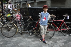 Guarding His Dad's Tandem